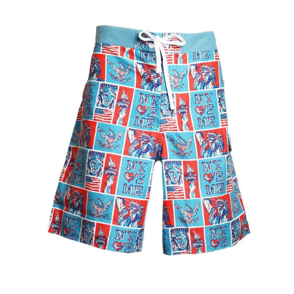 PULLIN Men’s Shorts Warrior Liberte Boardshorts Swimwear Beach Trunks Size 38 - Picture 2 of 6